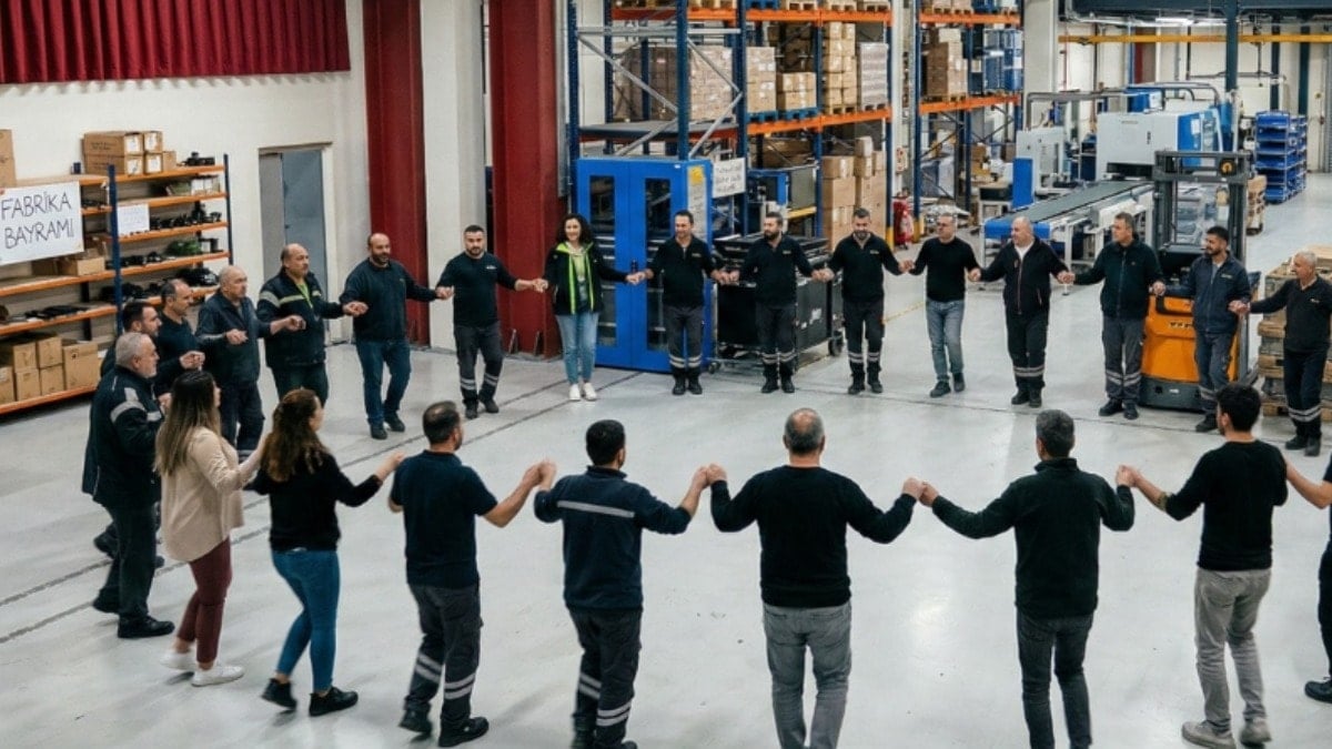 Fabrikada maaşlar 75 bin TL oldu, işçiler bayram etti