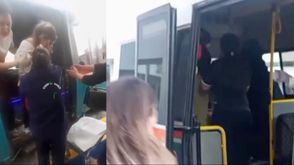 İzmir'de bir kadın dolmuşta doğum yaptı