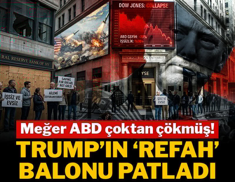 Savaş kılıf, petrol bahane! Trump’ın "refah" balonu patladı: Meğer ABD çoktan çökmüş!