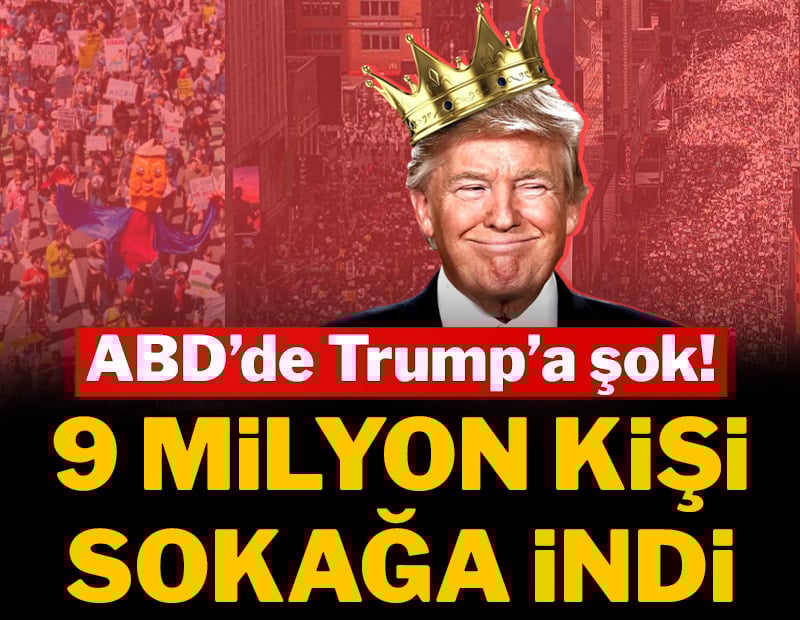 ABD'de ‘No Kings Day’ eylemi: 9 milyon kişi Trump'a karşı sokakta!