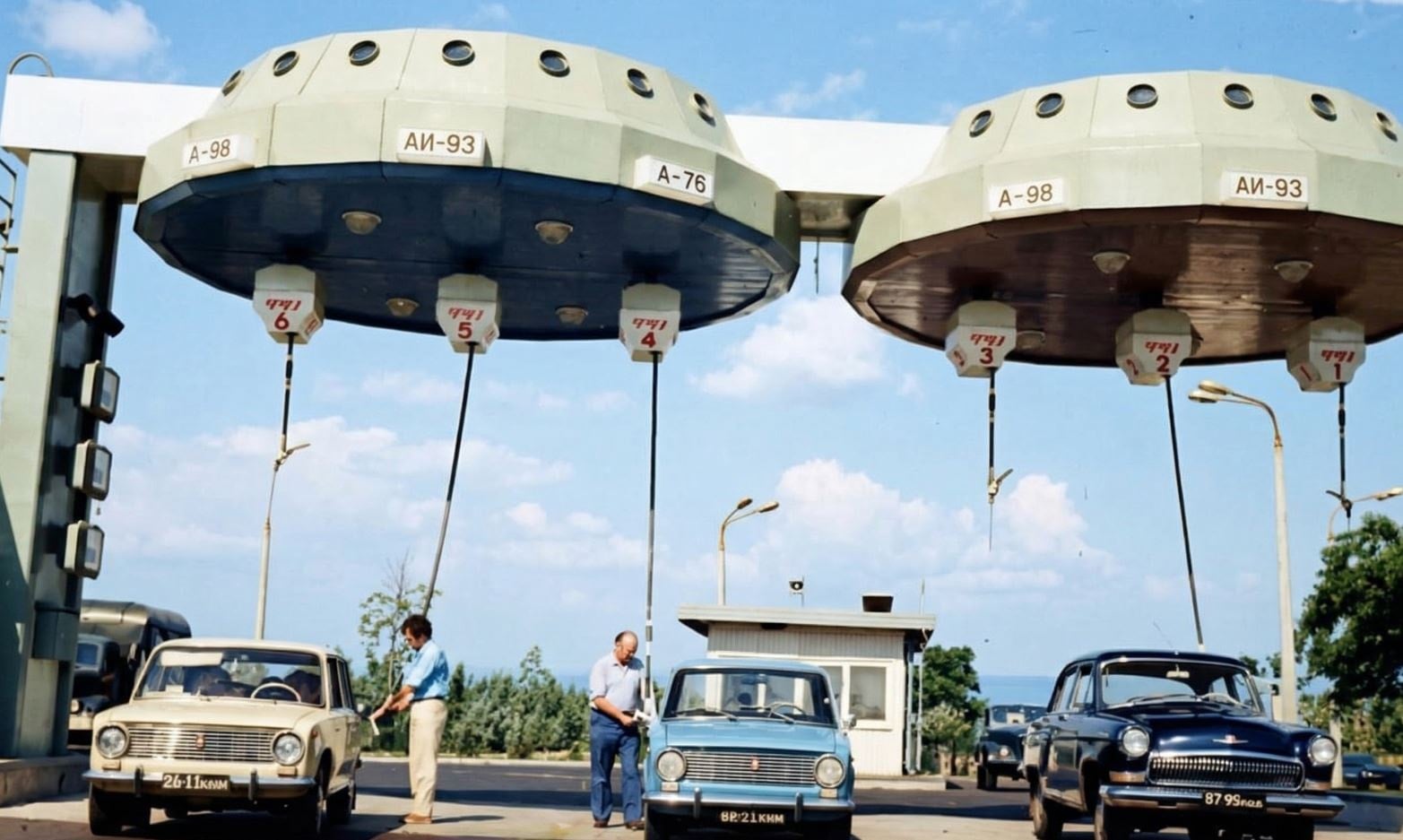 Görenler gözlerine inanamıyordu! Rusya'nın 'Uçan Daire' benzinlikleri neden tarih oldu?