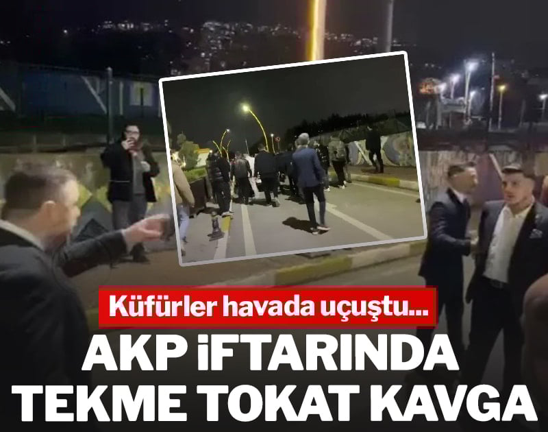 AKP iftarında tekme tokat kavga! Küfürler havada uçuştu