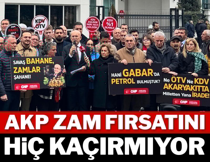 AKP zam fırsatını hiç kaçırmıyor