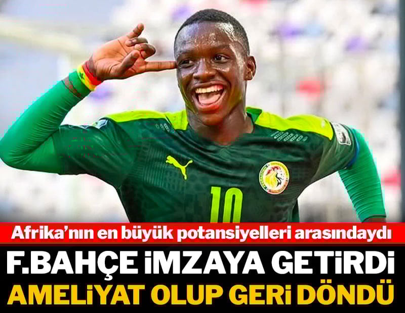 Fenerbahçe'nin imzaya getirdiği Amara Diouf ameliyat olup ülkesine döndü