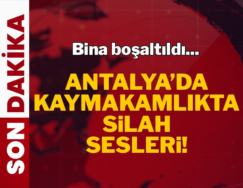 Kaymakamlıkta silah sesleri! Bina boşaltıldı