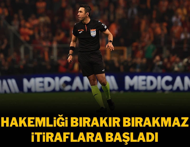 Hakemliği bırakır bırakmaz şike itirafı geldi