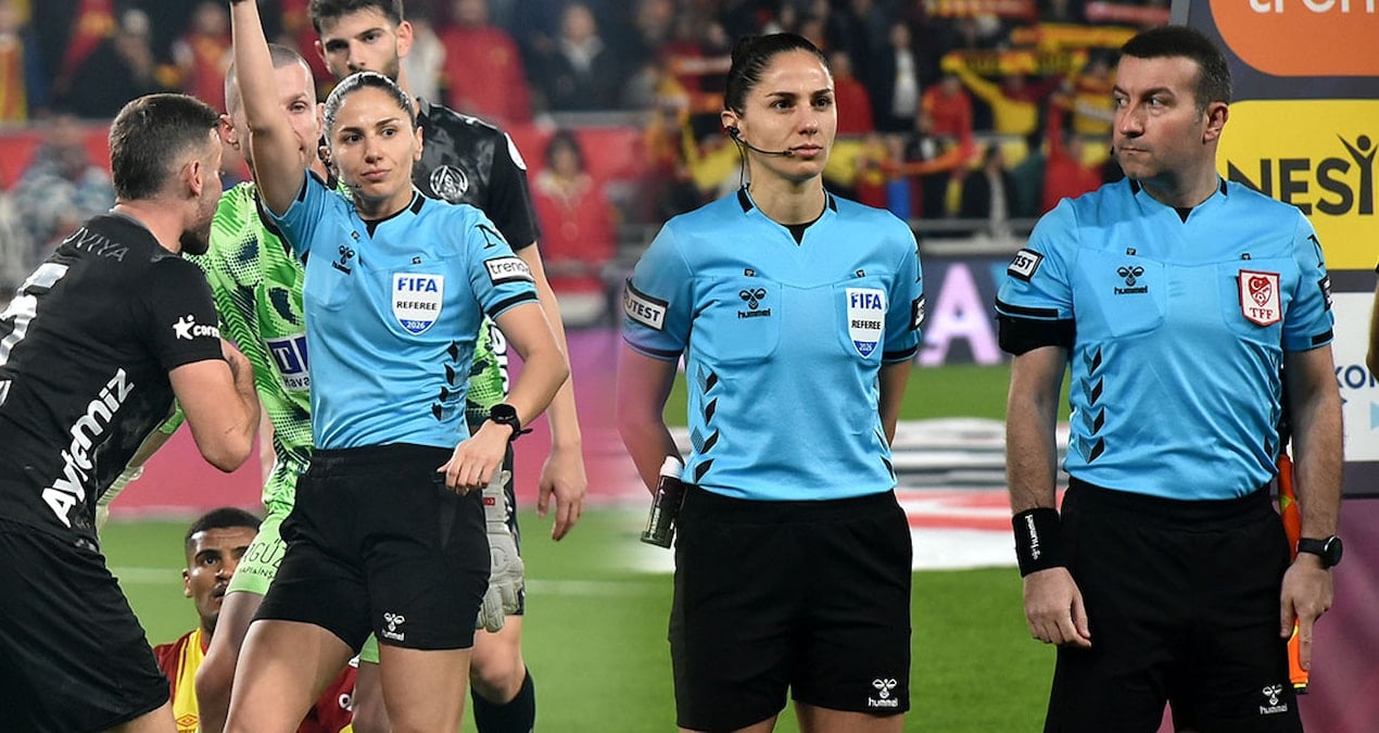 22 yıl sonra kadın hakemin yönettiği maçta müthiş son