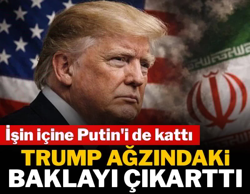 Trump ağzındaki baklayı çıkarttı