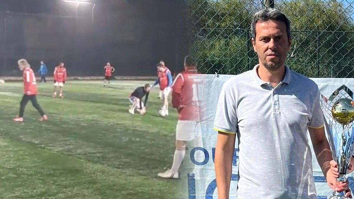 Halı sahada kalp krizi geçirdi yere yığılan kişi kurtarılamadı