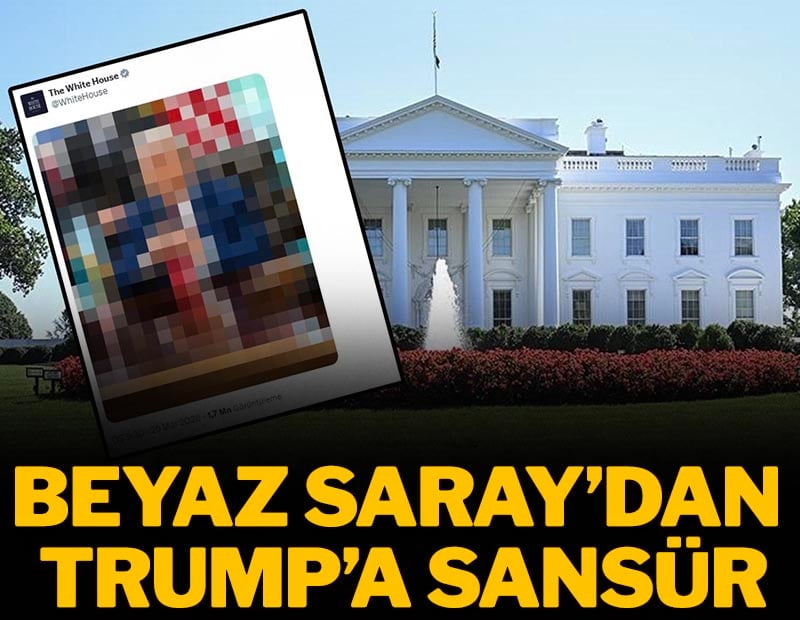 Beyaz Saray Trump'ın fotoğrafını sansürleyerek paylaştı
