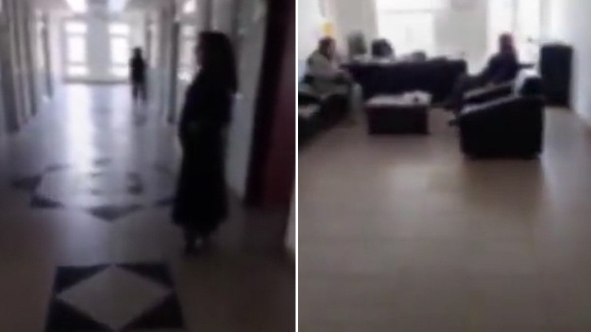 Devlet dairesinde tek tek odaları gezip memurları ifşa etti