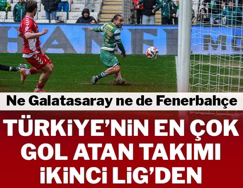 Ne Galatasaray ne de Fenerbahçe! En çok gol atan takım ikinci ligden