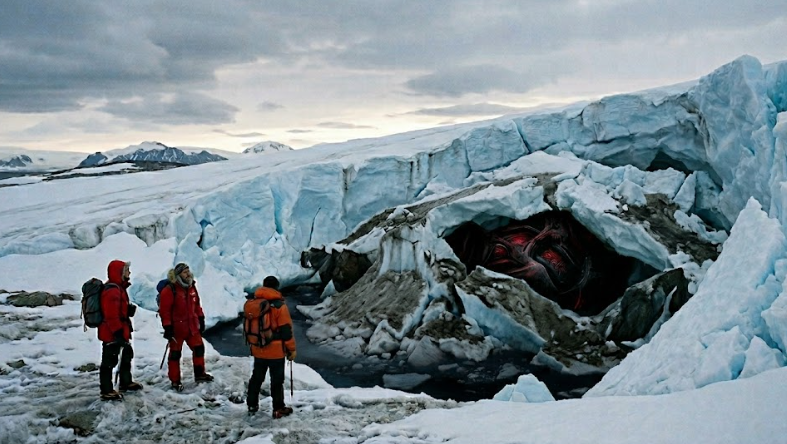 Eriyen buzların altından 'normal olmayan' bir şey çıktı