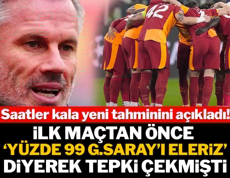 İlk maçtan önce 'Yüzde 99 G.Saray'ı eleriz' demişti: Saatler kala yeni tahmin yaptı