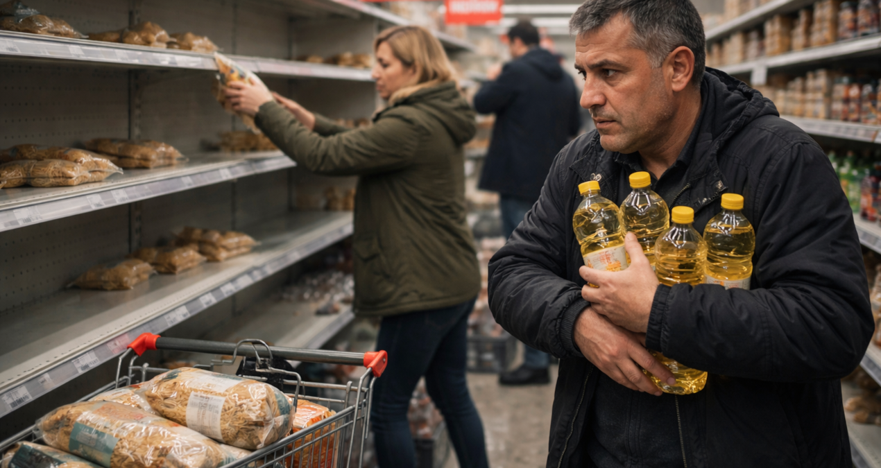 Savaş korkusu marketlere sıçradı: Komşu ürün stoklamaya başladı