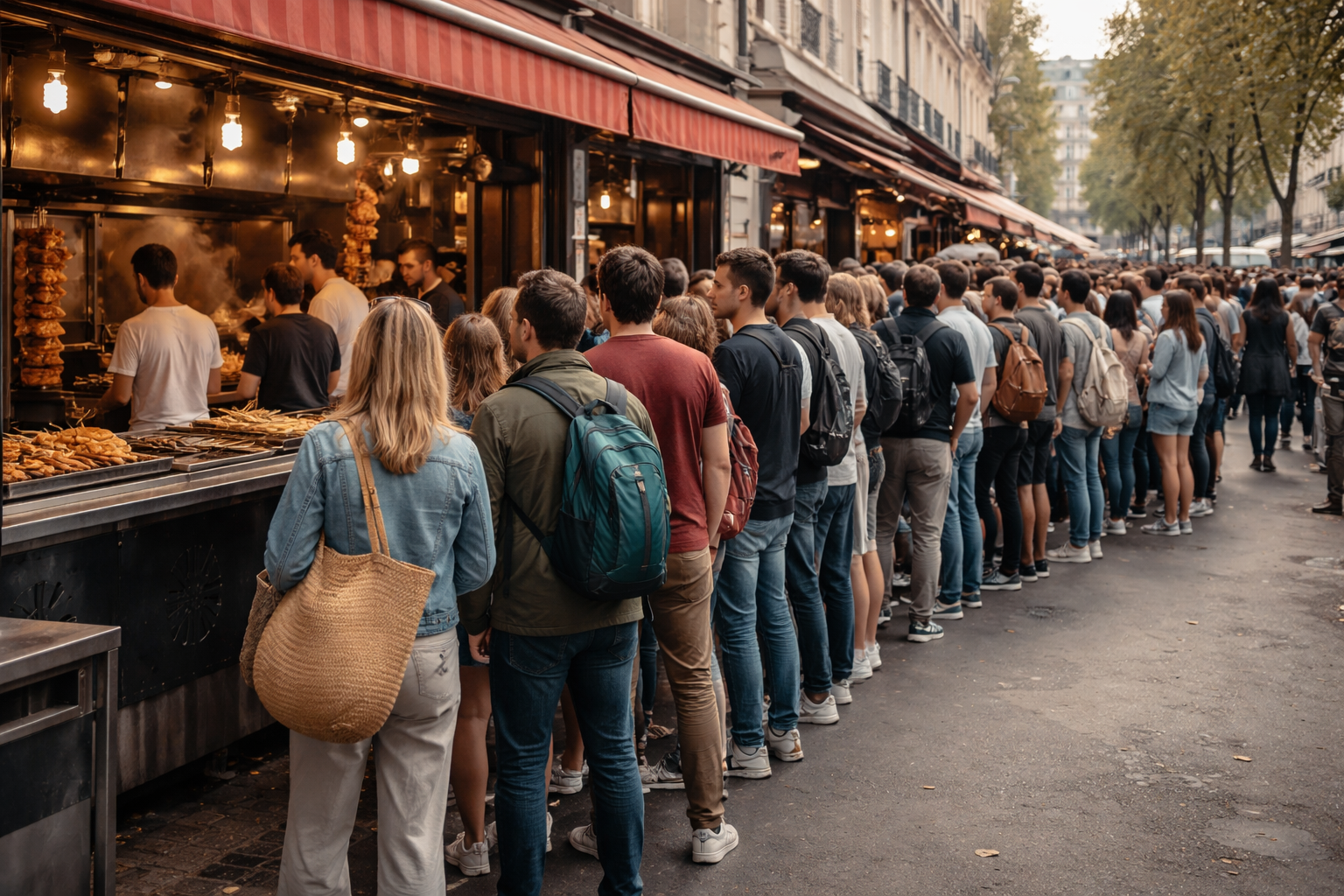 İki Türk sokak lezzeti Fransızları sıraya soktu: Döner veya kokoreç değil