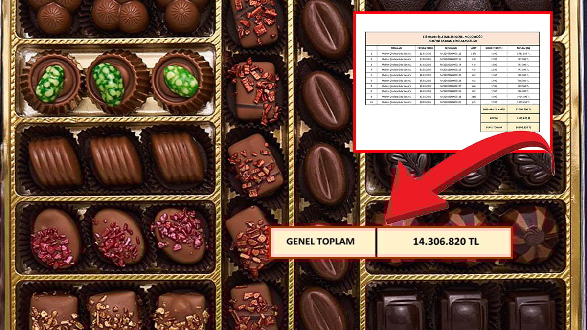 Devlet kurumundan 14 milyon liralık bayram çikolatası