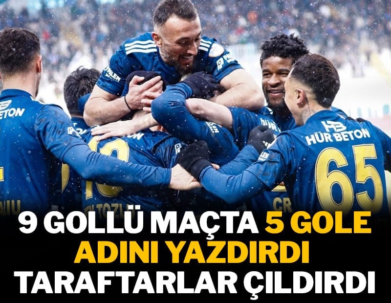 8-1'lik maçta 5 gole adını yazdırdı taraftarlar çıldırdı