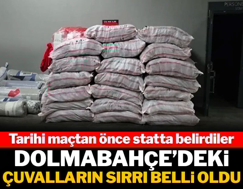 Tarihi maç öncesi Rumen basını sormuştu: Dolmabahçe'deki çuvalların sırrı belli oldu