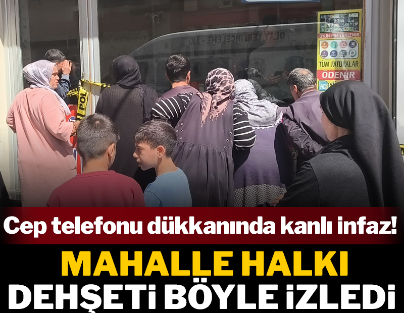 Cep telefonu dükkanında kanlı infaz! Kaskla girip başından vurdu