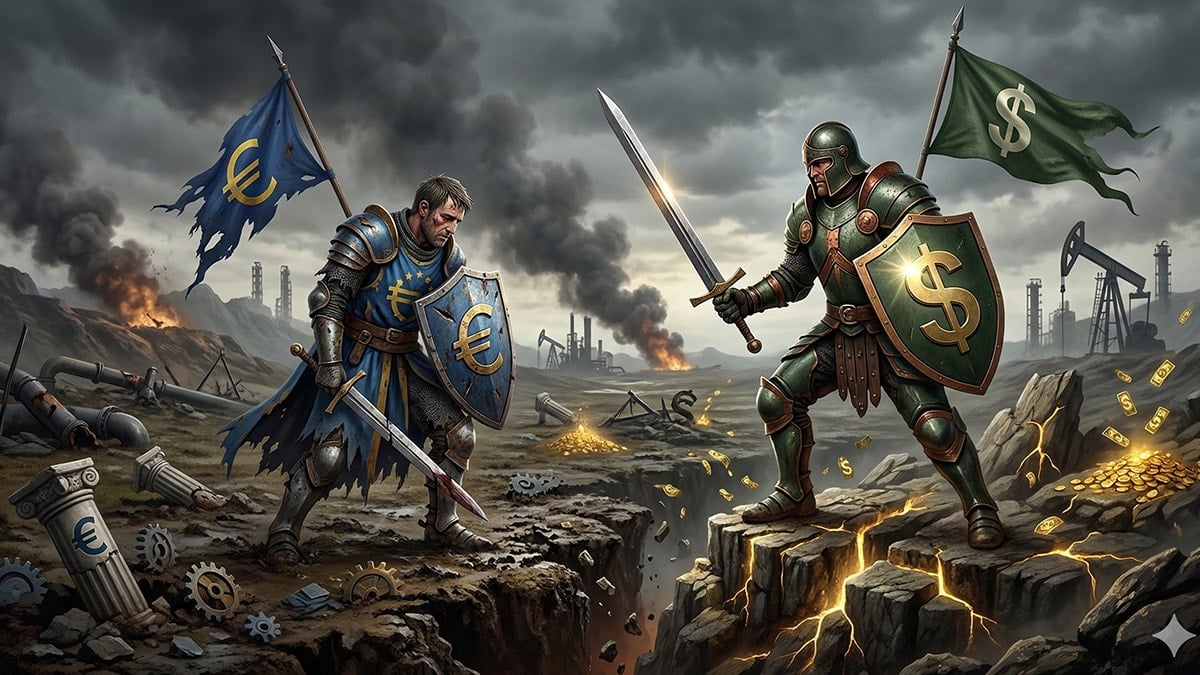 Avrupa'nın korkulu rüyası hortladı! Euro yerle bir oldu! Para oraya aktı