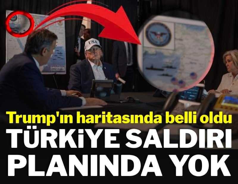 Trump'ın arkasındaki haritada belli oldu: Saldırı planında Türkiye yok