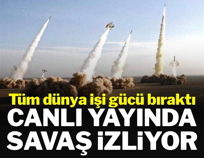 Dünya işi gücü bıraktı: Canlı yayında savaş izliyor