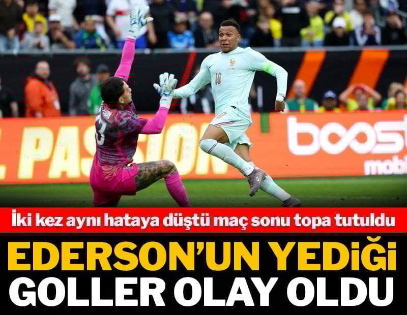 Ederson'un yediği goller olay oldu: İki kez aynı hataya düştü topa tutuldu