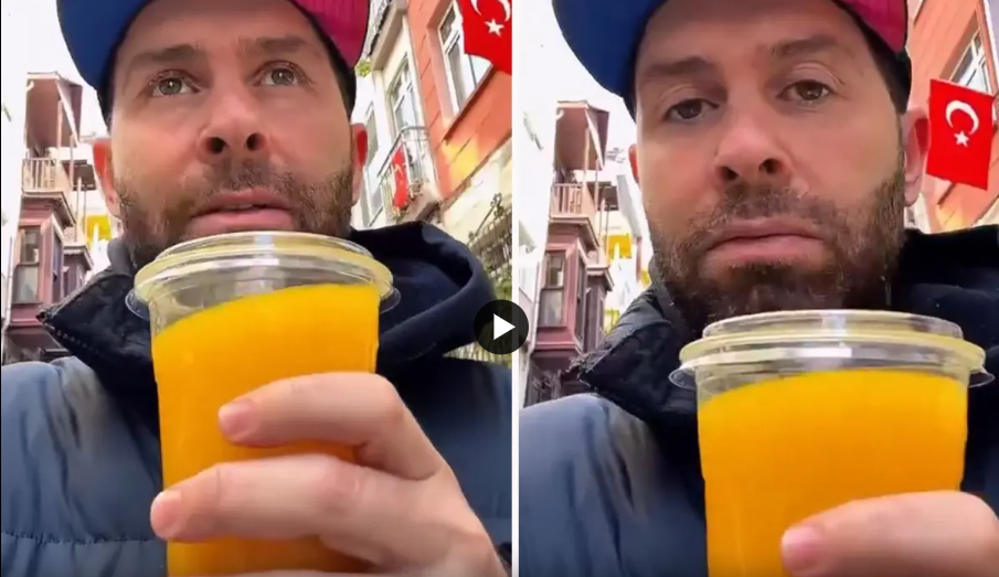 İstanbul'da bir bardak portakal suyuna ödediği fiyata isyan etti