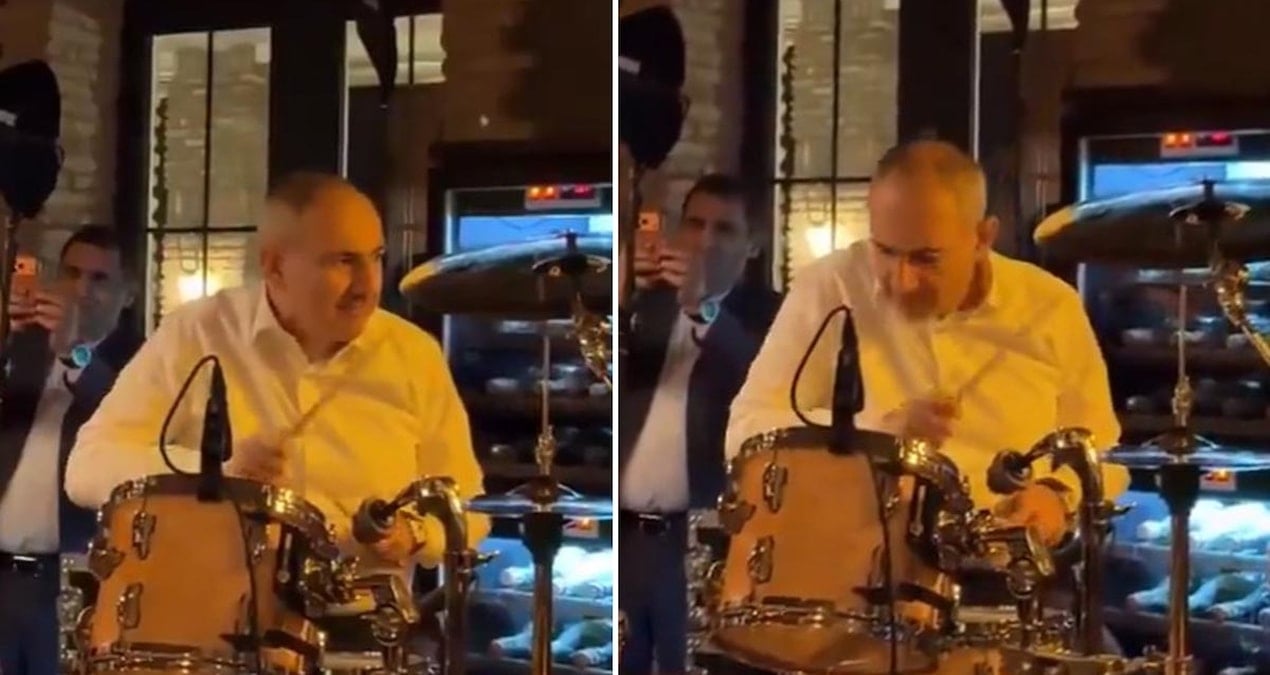 Komşusuna bombalar yağarken o sahneye çıkıp bateri çaldı