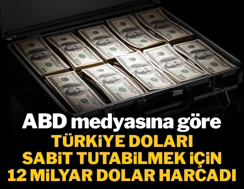 ABD medyasına göre Türkiye doları sabit tutabilmek için 12 milyar dolar harcadı