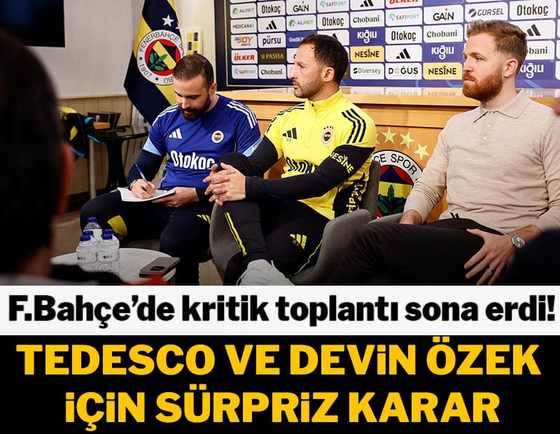 Fenerbahçe'de kritik toplantı sona erdi! Tedesco ve Devin Özek ile devam kararı