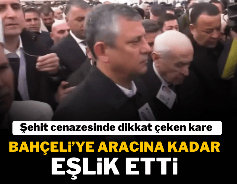 Özel, Bahçeli'yi aracına kadar uğurladı