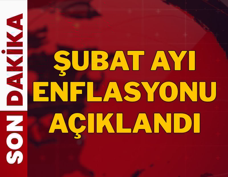 Son dakika... Şubat ayı enflasyonu belli oldu