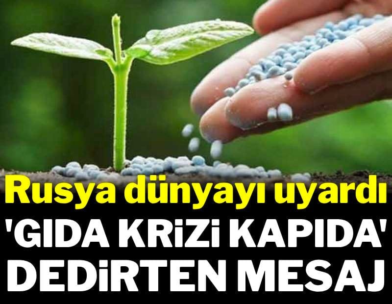 Rusya'dan 'dünya gıda krizi kapıda mı?' dedirten uyarı