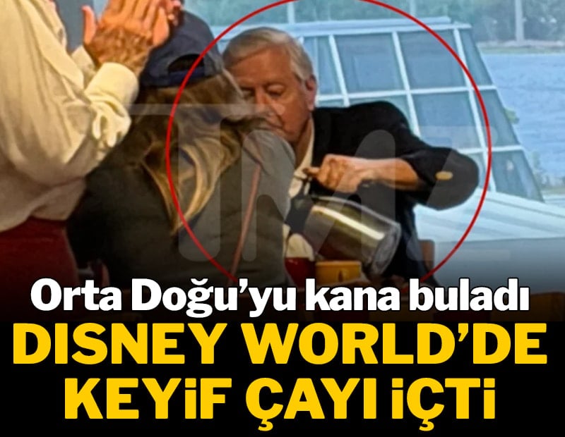 Orta Doğu'yu kana buladı,  üstüne Disney World'de keyif çayı içti