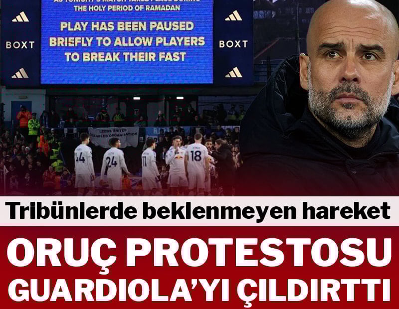 Oruç protestosuna Guardiola'dan sert tepki!