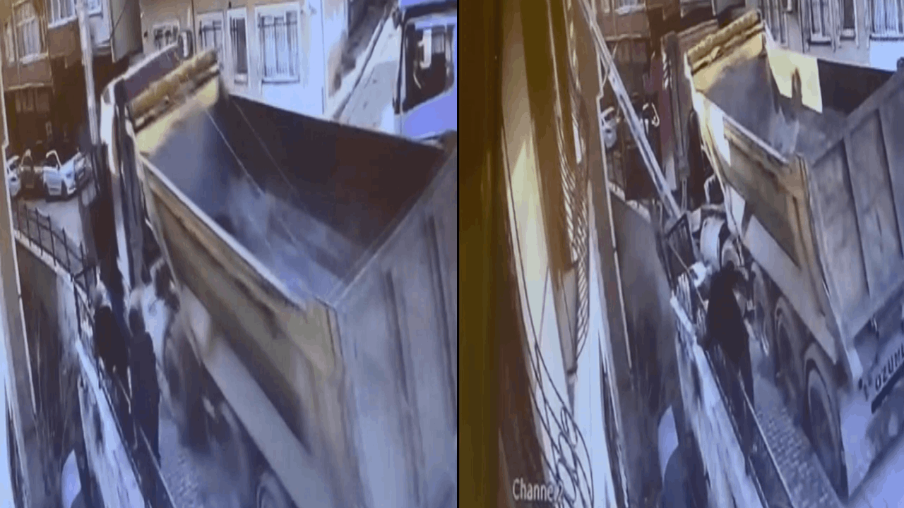 Kamyonu durdurmak istedi: 5 metreden düştü!