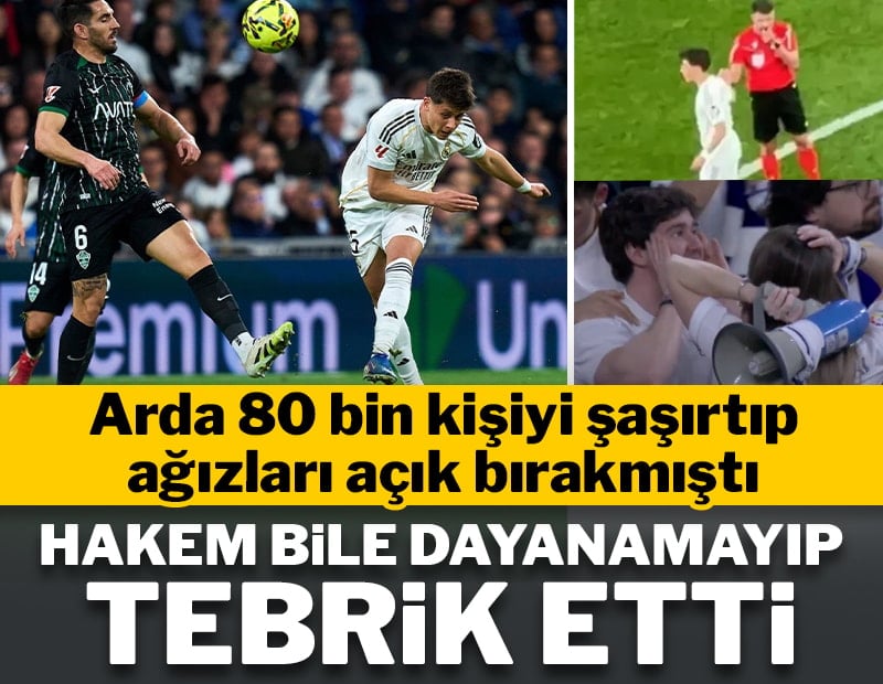 Yılın golünü attı! Hakem bile dayanamayıp Arda Güler'i tebrik etti!