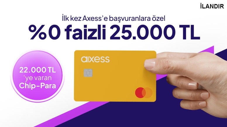 %0 Faizli 25.000 TL Taksitli Avans ve 22.000 TL’ye varan Chip-Para!