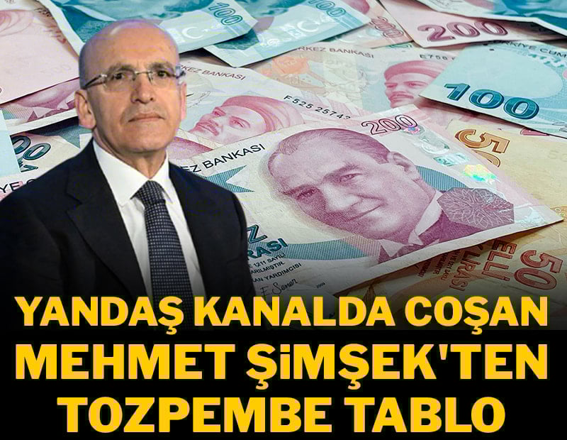 Yandaş kanalda coşan Mehmet Şimşek'ten toz pembe tablo
