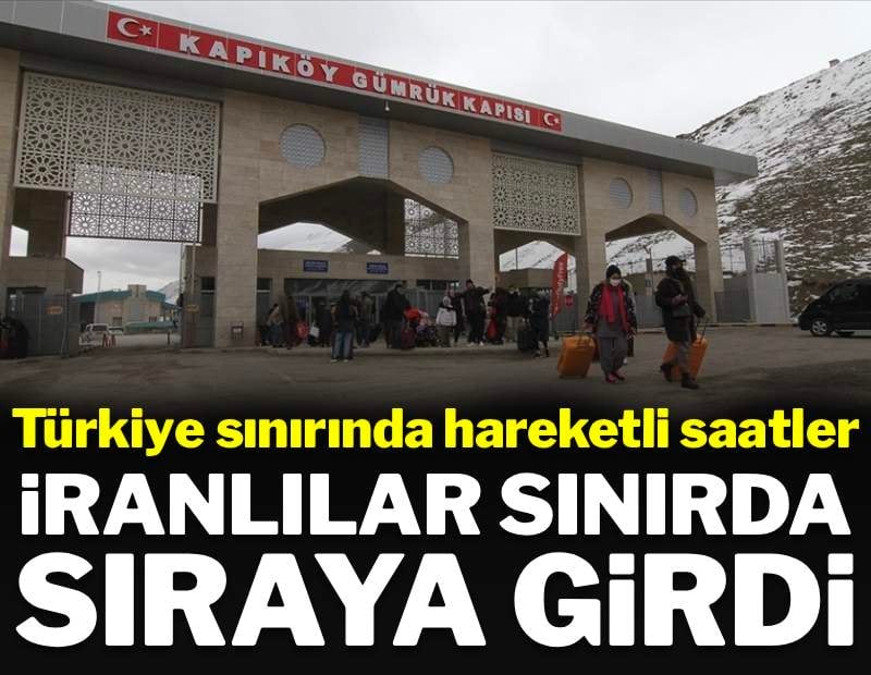 Savaş geçişleri hızlandırdı: İran-Türkiye sınırından geçen İranlılar sıraya girdi