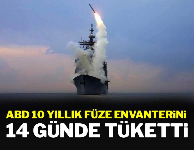 ABD 14 günde 10 yıllık füze envanterini tüketti