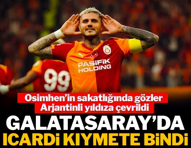 Osimhen sakatlandı, Icardi kıymete bindi