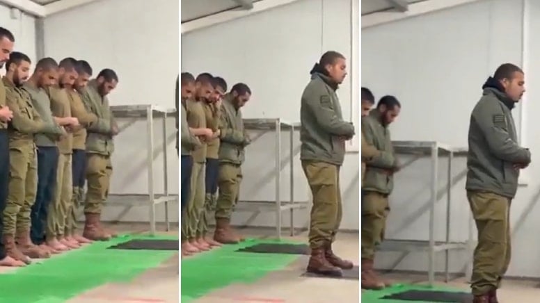 İsrail ordusundaki Müslüman askerlerin teravih görüntüleri ortaya çıktı