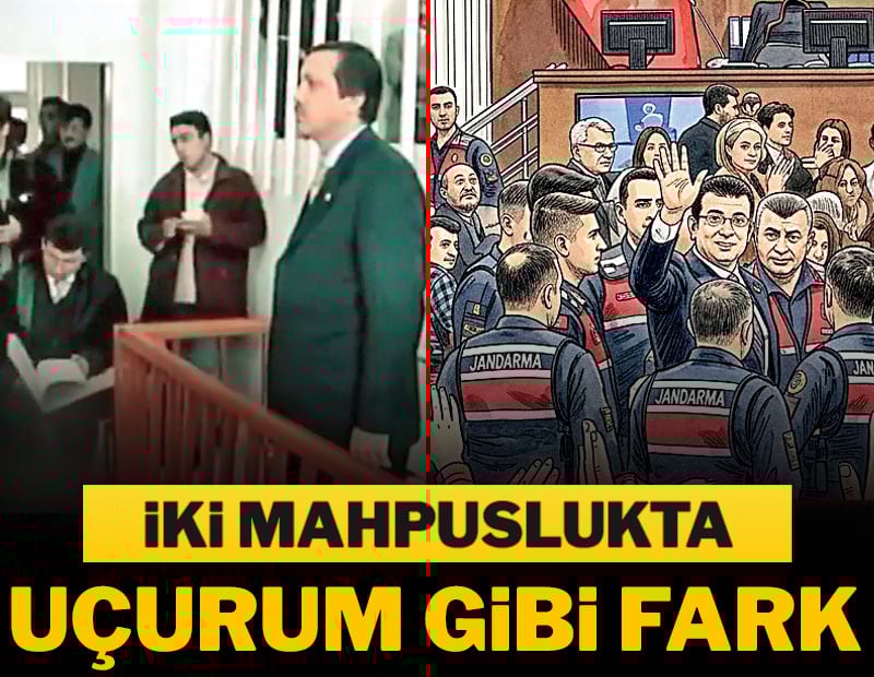 İki mahpuslukta uçurum gibi fark