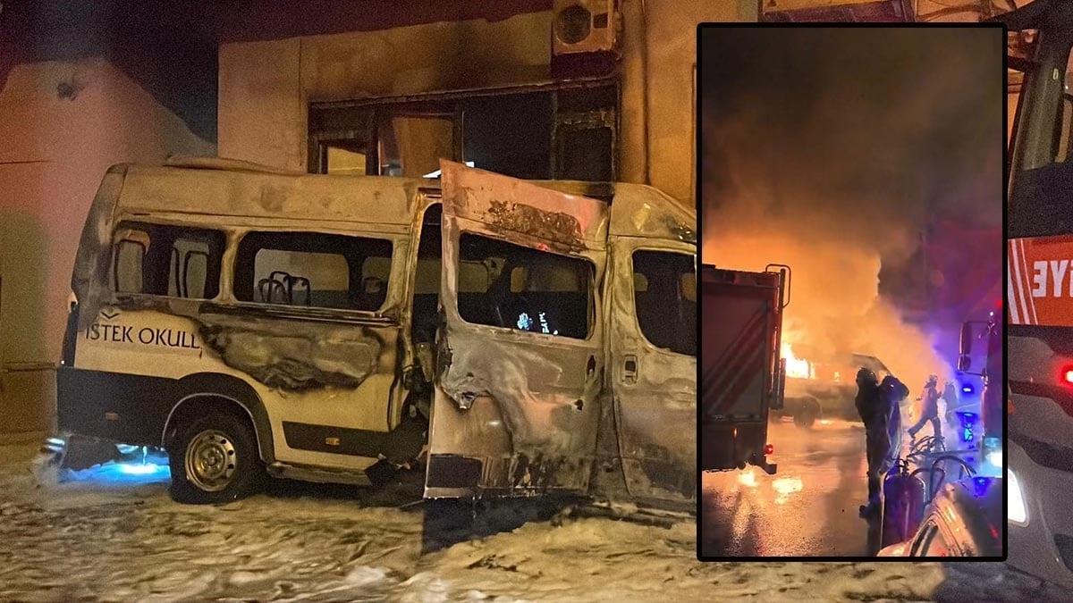 Sarıyer’de korkutan yangın: Minibüsten çıkan alevler iş yerine sıçradı