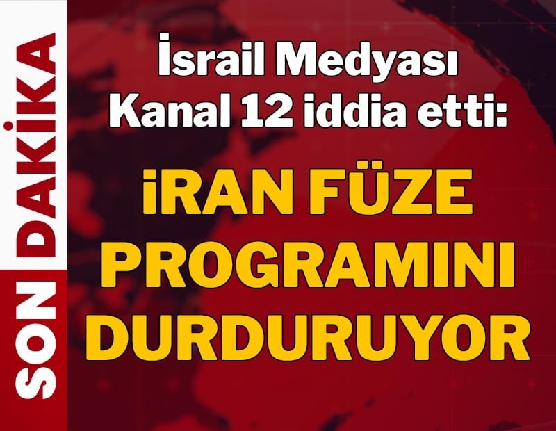 İsrail medyası İran'ın füze programını durdurmayı kabul ettiğini iddia etti
