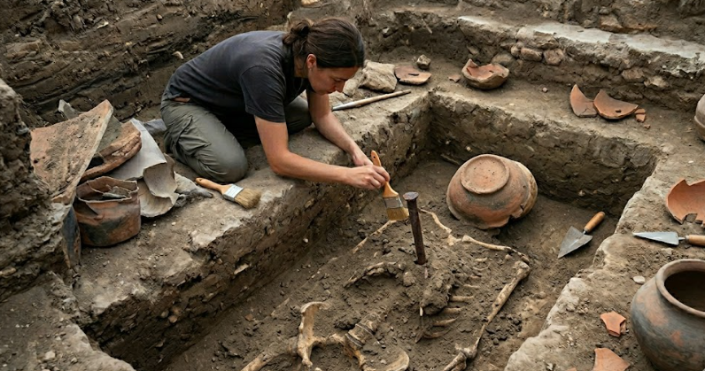 Demir çivilerle birlikte gömmüşler: 'Hortlak' korkusundan çok dini sebepler