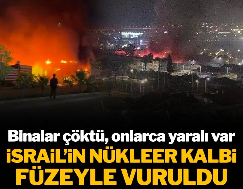 İran, İsrail'de nükleer santrali vurdu
